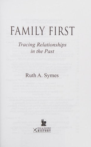 Family First: Tracing Relationships in the Past