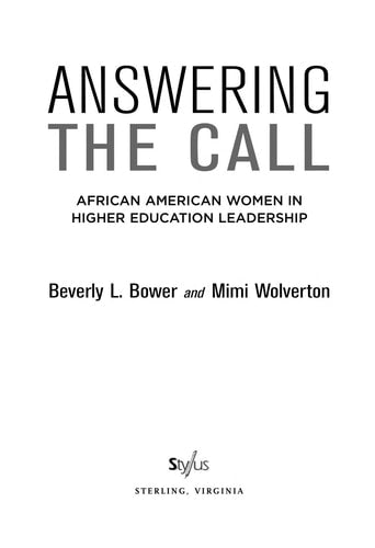 Answering the Call (Journeys to Leadership Series)